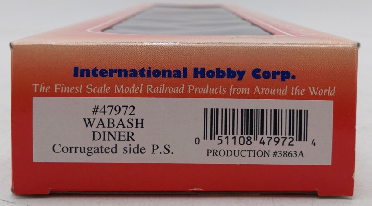 IHC 47972 HO Scale Wabash Corrugated Side Diner Car LN/Box
