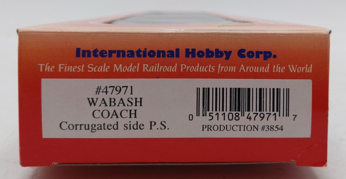 IHC 47971 HO Scale Wabash Corrugated Side Coach LN/Box