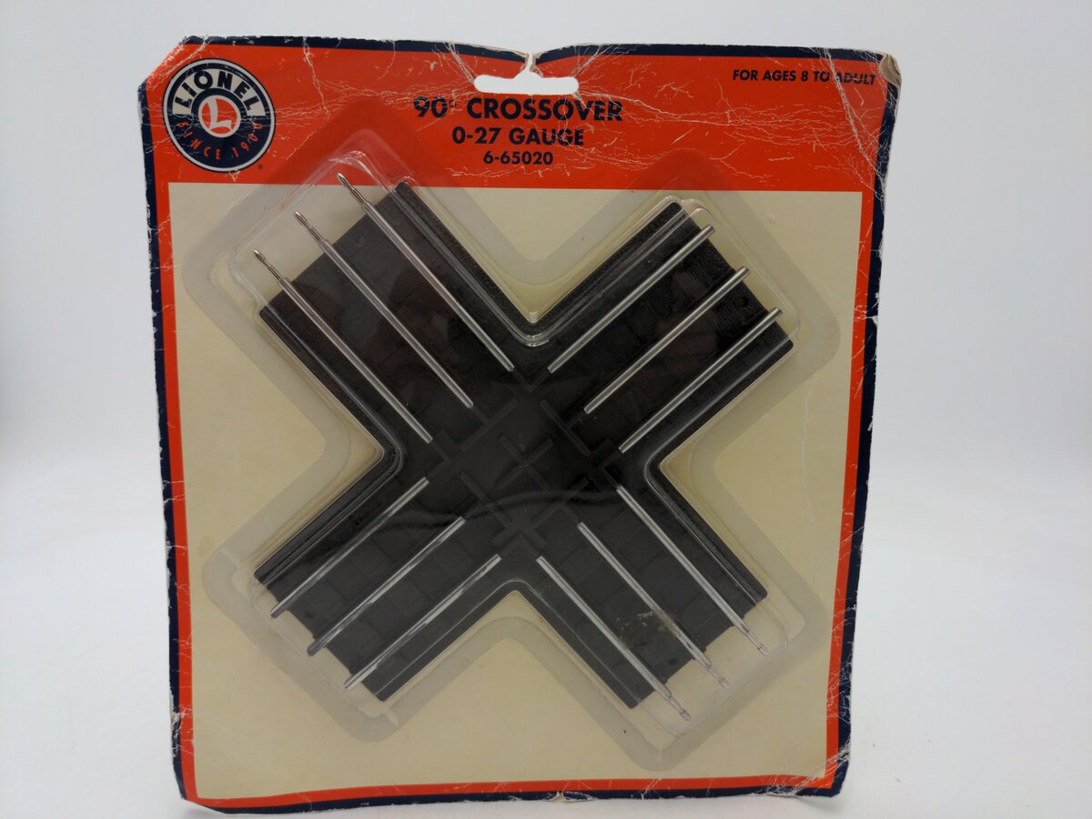 Lionel 6-65020 O-27 Scale 90° Track Crossing LN/Box