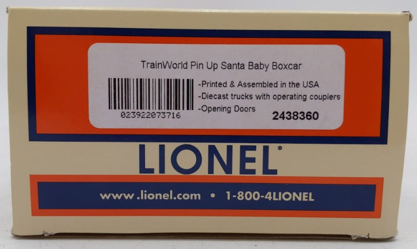 Lionel 2438360 O Gauge TrainWorld 2024 Pin Up 