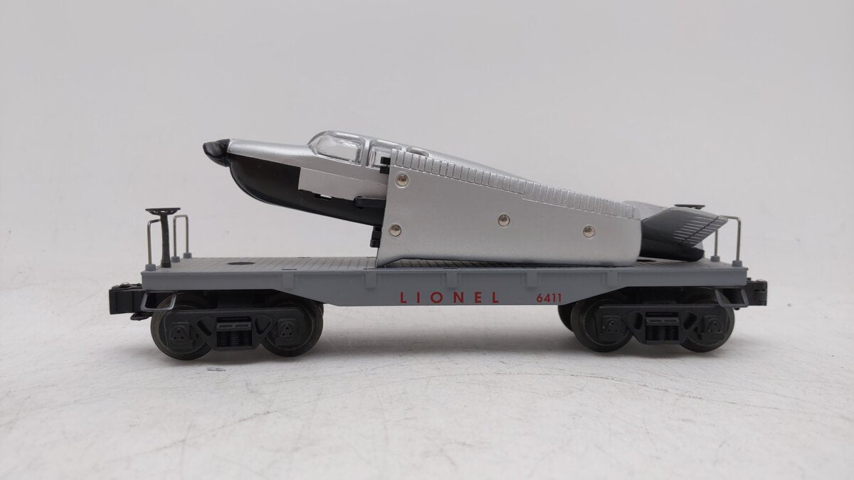 Lionel 6-16969 O Gauge Lionel Flatcar w/Beechcraft Bonanza Airplane #6411 EX/Box