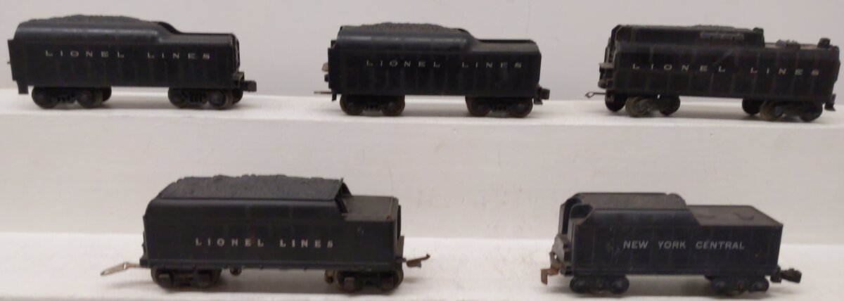 Lionel & Marx Vintage O Gauge Lionel Lines & NYC Tenders [5] VG