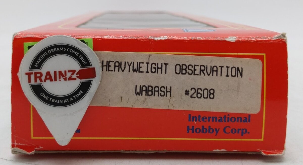 IHC 2608 HO Wabash Heavyweight Passenger Observation Car "City of Lafayette" LN/Box