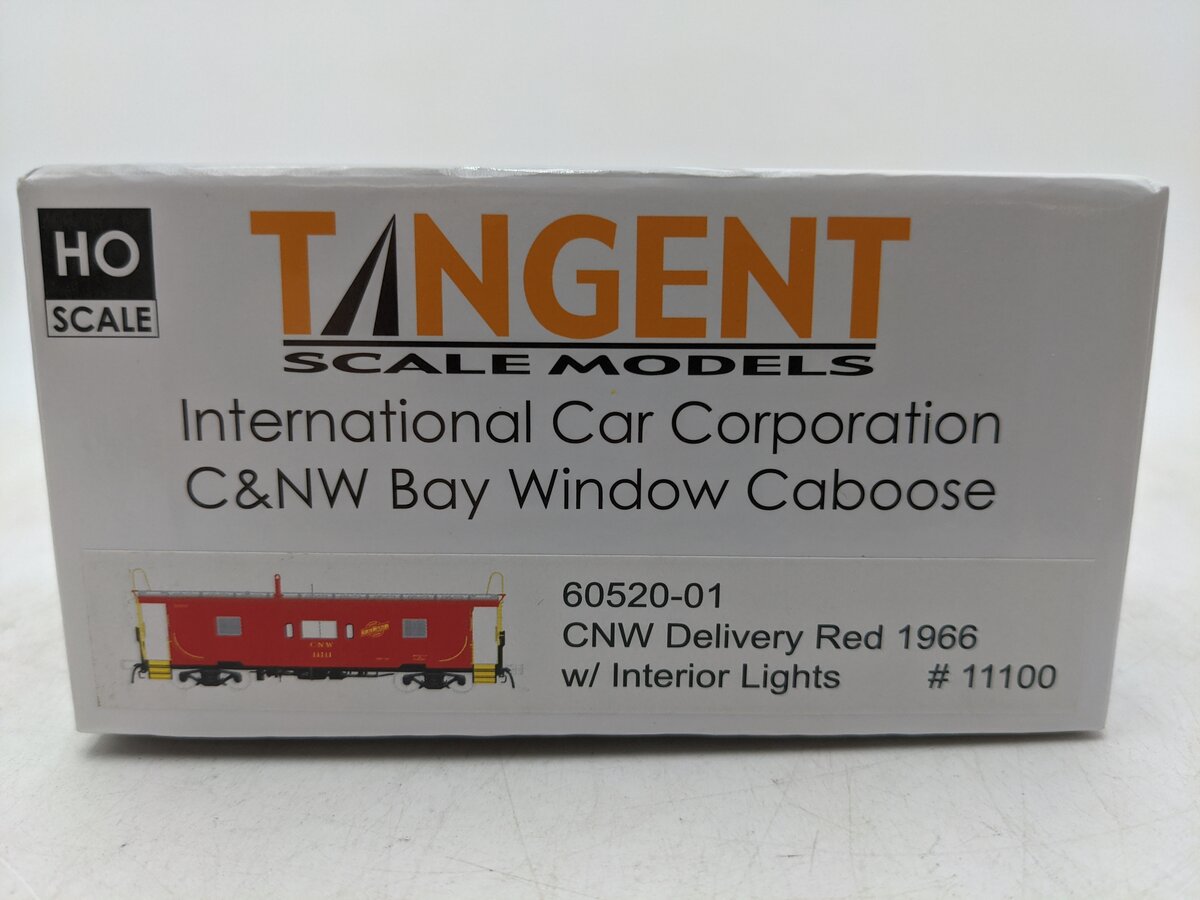 Tangent 60520-01 HO Chicago & North Western 1966 Bay Window Caboose #111000 LN/Box