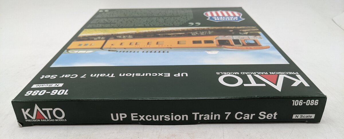 Kato 106-086 N Union Pacific Excursion Train Set (Set of 7) LN/Box