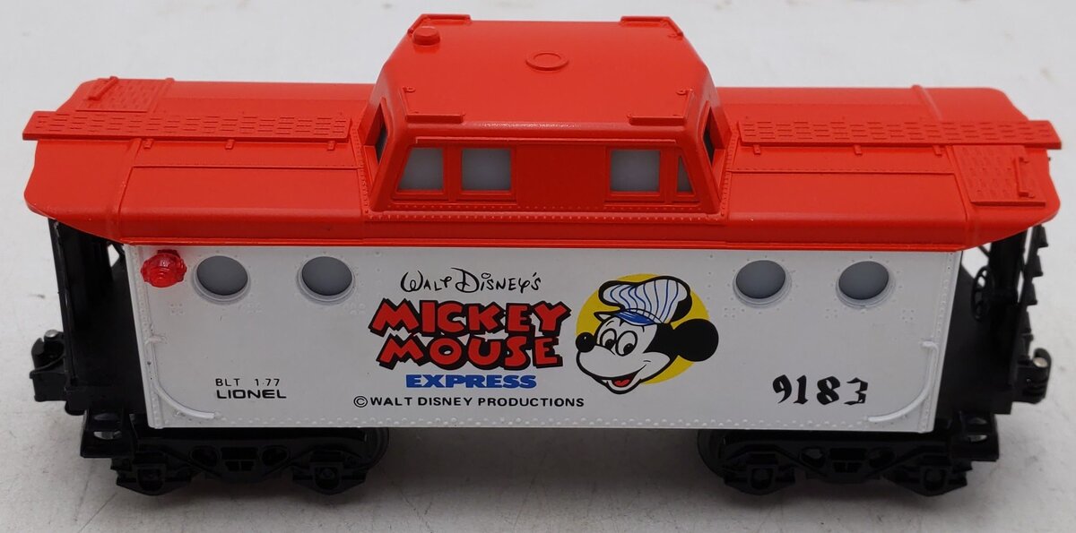 Lionel 6-9183 O Gauge Mickey Mouse Illuminated Caboose EX