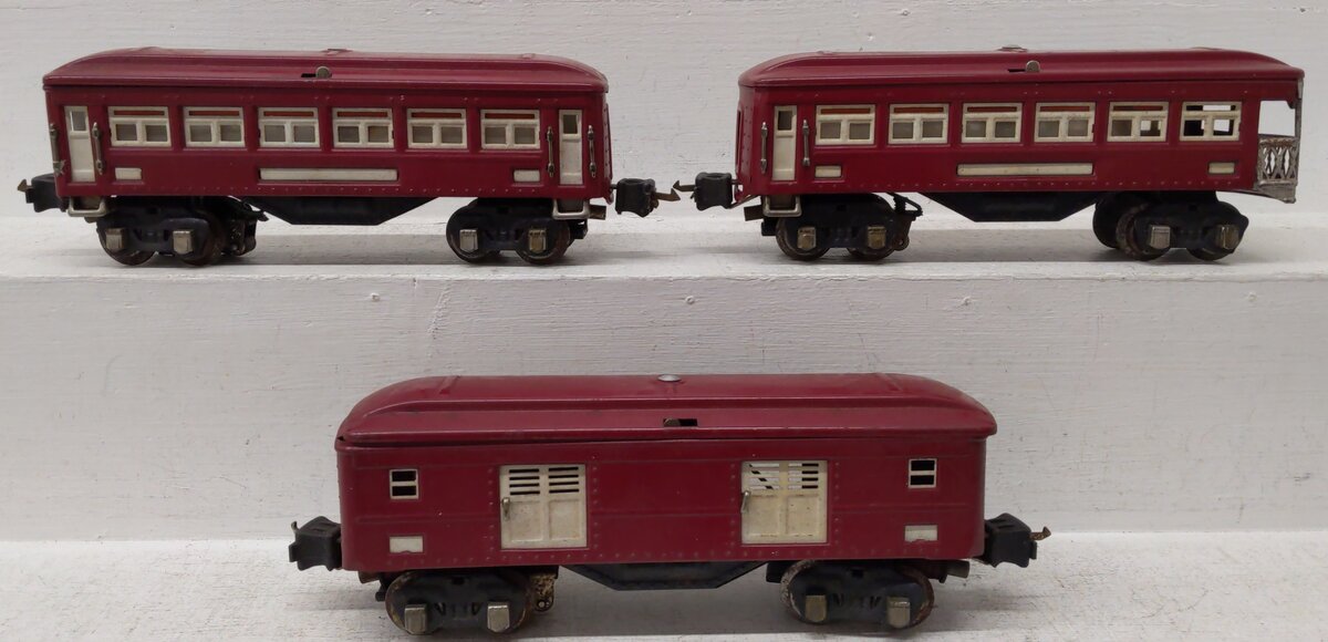 Lionel O Gauge Vintage Tinplate Passenger Cars Custom [3]