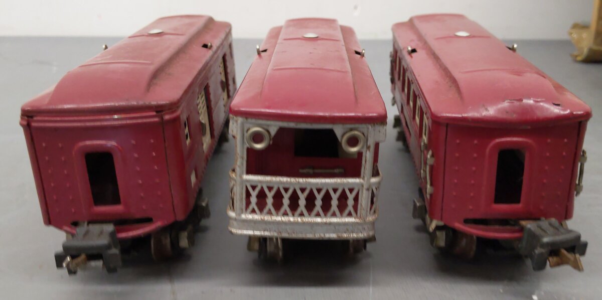 Lionel O Gauge Vintage Tinplate Passenger Cars Custom [3]