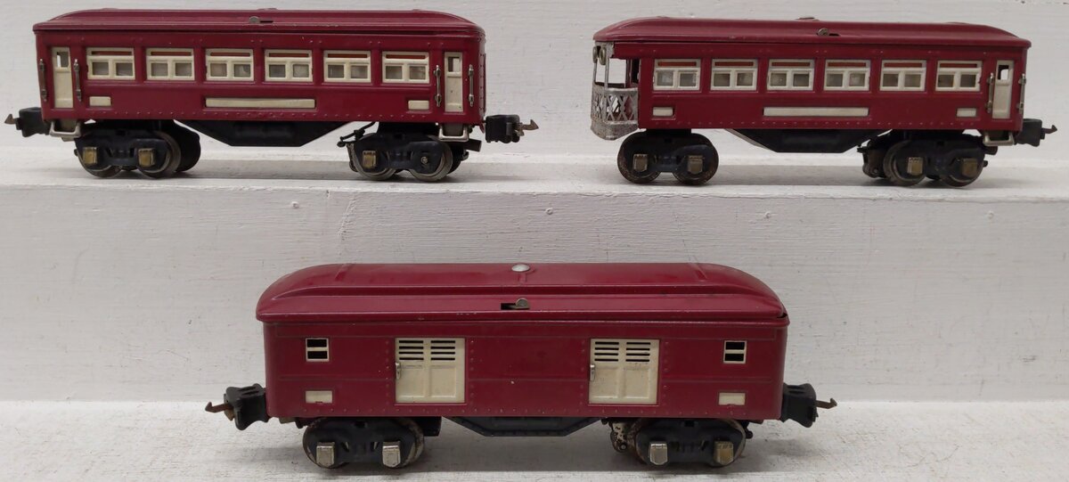 Lionel O Gauge Vintage Tinplate Passenger Cars Custom [3]
