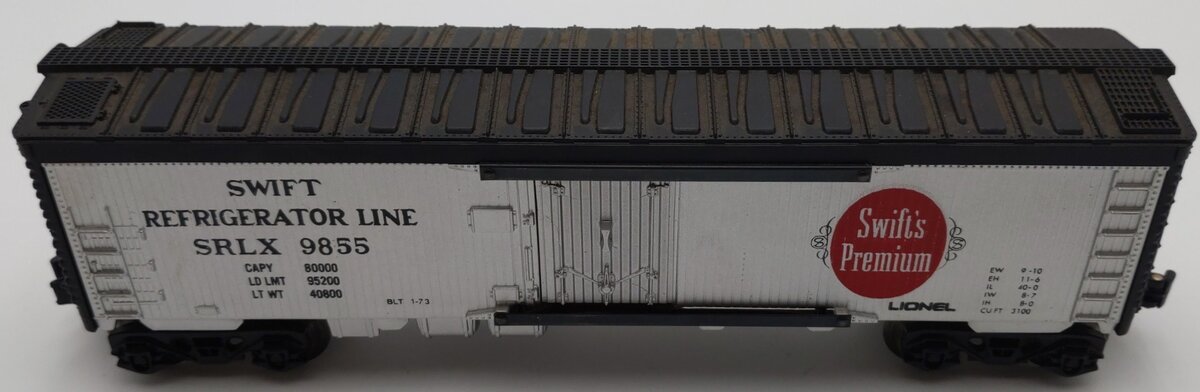 Lionel 6-9855 O Gauge Swift Billboard Reefer Car EX