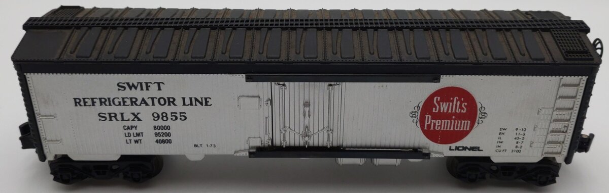 Lionel 6-9855 O Gauge Swift Billboard Reefer Car EX