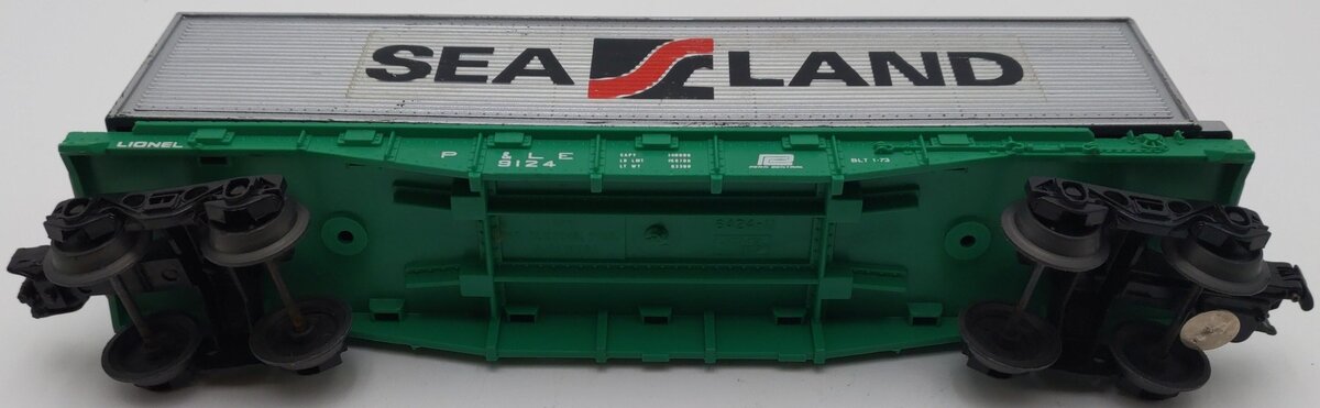 Lionel 6-9124 O Gauge P&LE Flatcar #9124 With Load EX