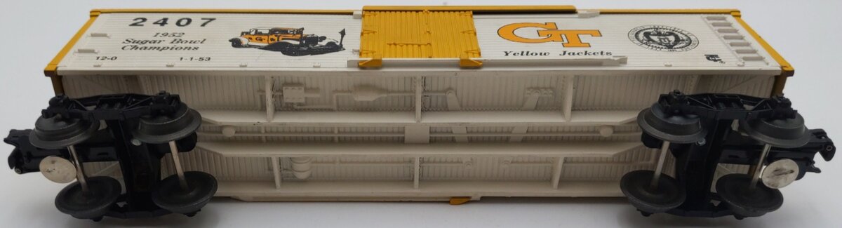 Lionel 2470 O georgia Tech "1952 Sugar Bowl Champions" Freight Car #2407 EX