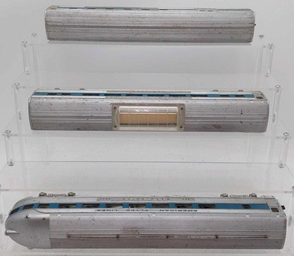 American Flyer 960S Vintage S Gauge AFL Passenger 3-Car Set: 960, 962, 963 VG