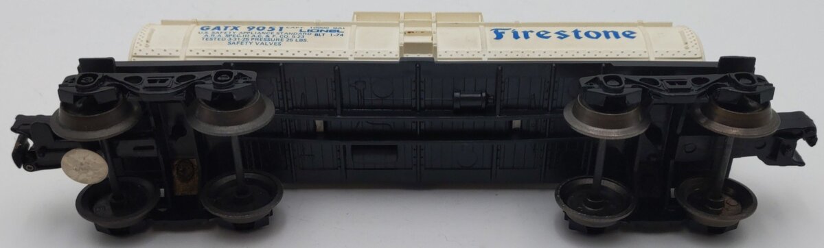 Lionel 6-9051 O Gauge Firestone Single Dome Tank Car EX