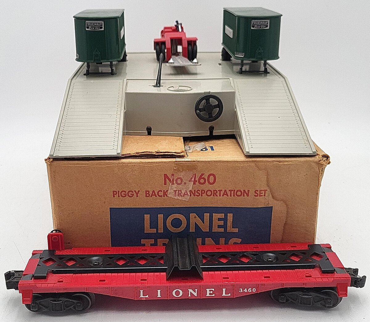 Lionel 460 Vintage O Piggyback Loader Set VG/Box
