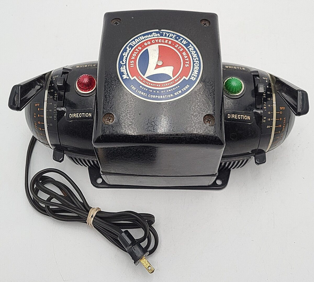 Lionel ZW Vintage O Gauge Trainmaster 275 Watt Transformer with Whistle EX