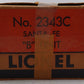 Lionel 2343C Vintage O Santa Fe F-3 Louvered Top Non-Powered B Diesel Locomotive VG/Box