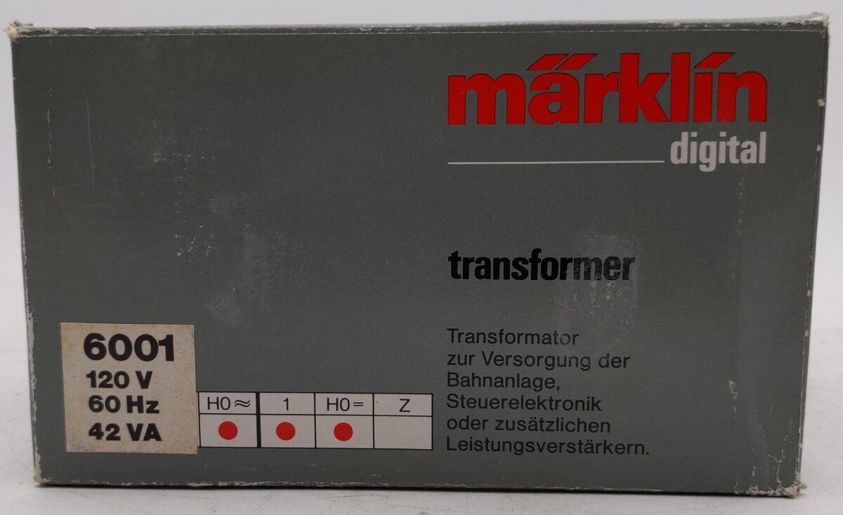 Marklin 6001 HO 120 Volt Digital Transformer EX/Box