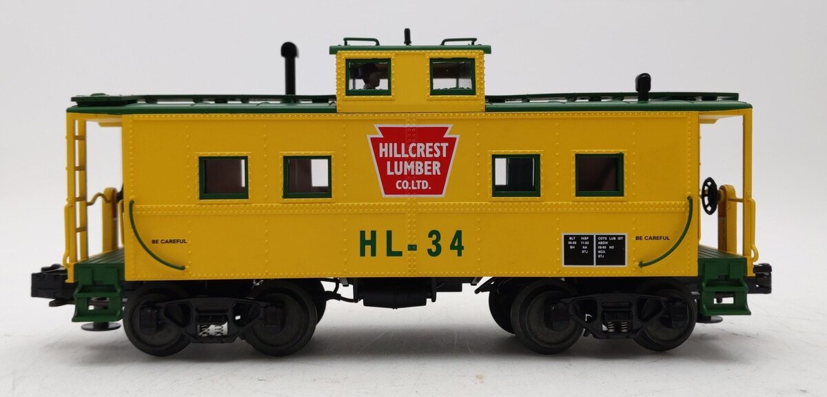 MTH 20-91028 O Gauge Hill Crest Lumber Co. Steel Lighted Caboose #34 LN/Box