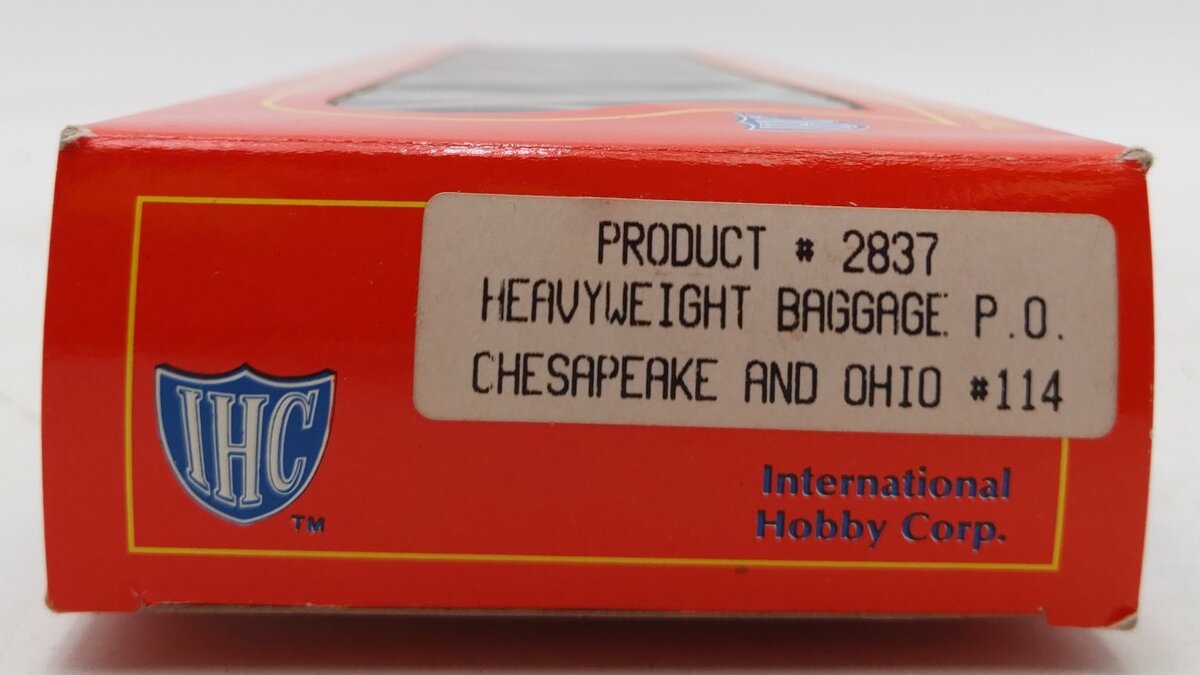IHC 2837 HO Scale Chesapeake & Ohio Heavyweight Passenger Baggage/RPO #114 EX/Box