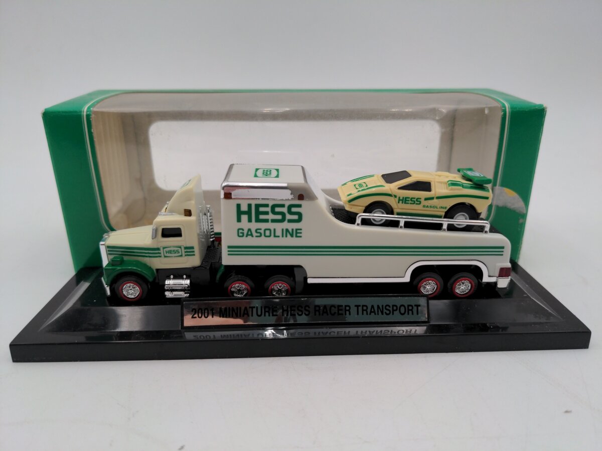 Hess 2001 Miniature Hess Racer Transporter with Car EX/Box