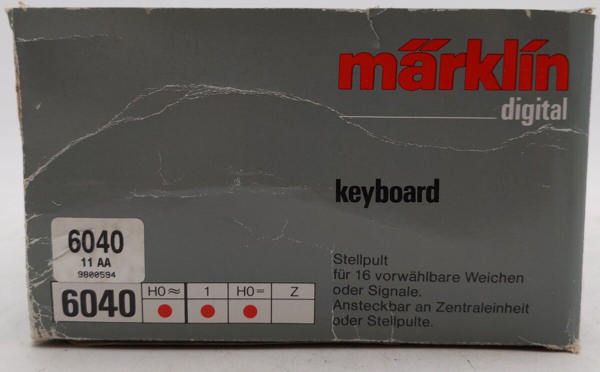 Marklin 6040 Digital Keyboard Controller 11AA EX/Box