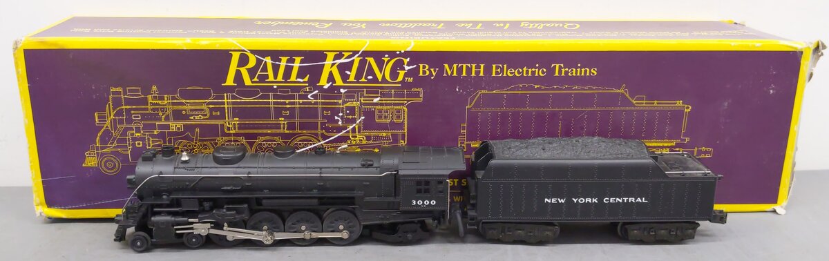 MTH 30-1101 O NYC 4-8-2 L-3 Mohawk Steam Locomotive & Tender #3000 w/PS1 EX/Box