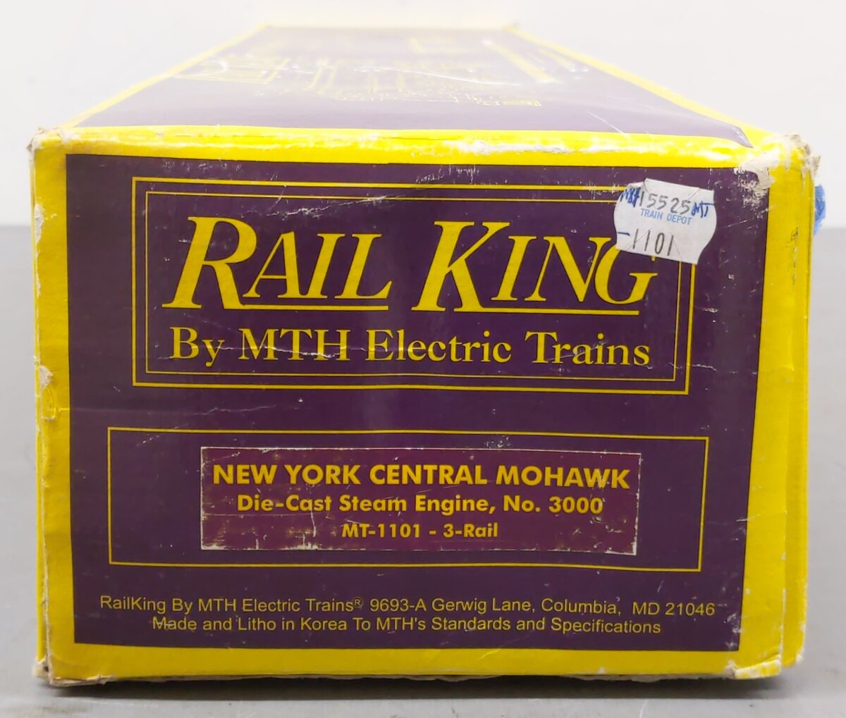MTH 30-1101 O NYC 4-8-2 L-3 Mohawk Steam Locomotive & Tender #3000 w/PS1 EX/Box
