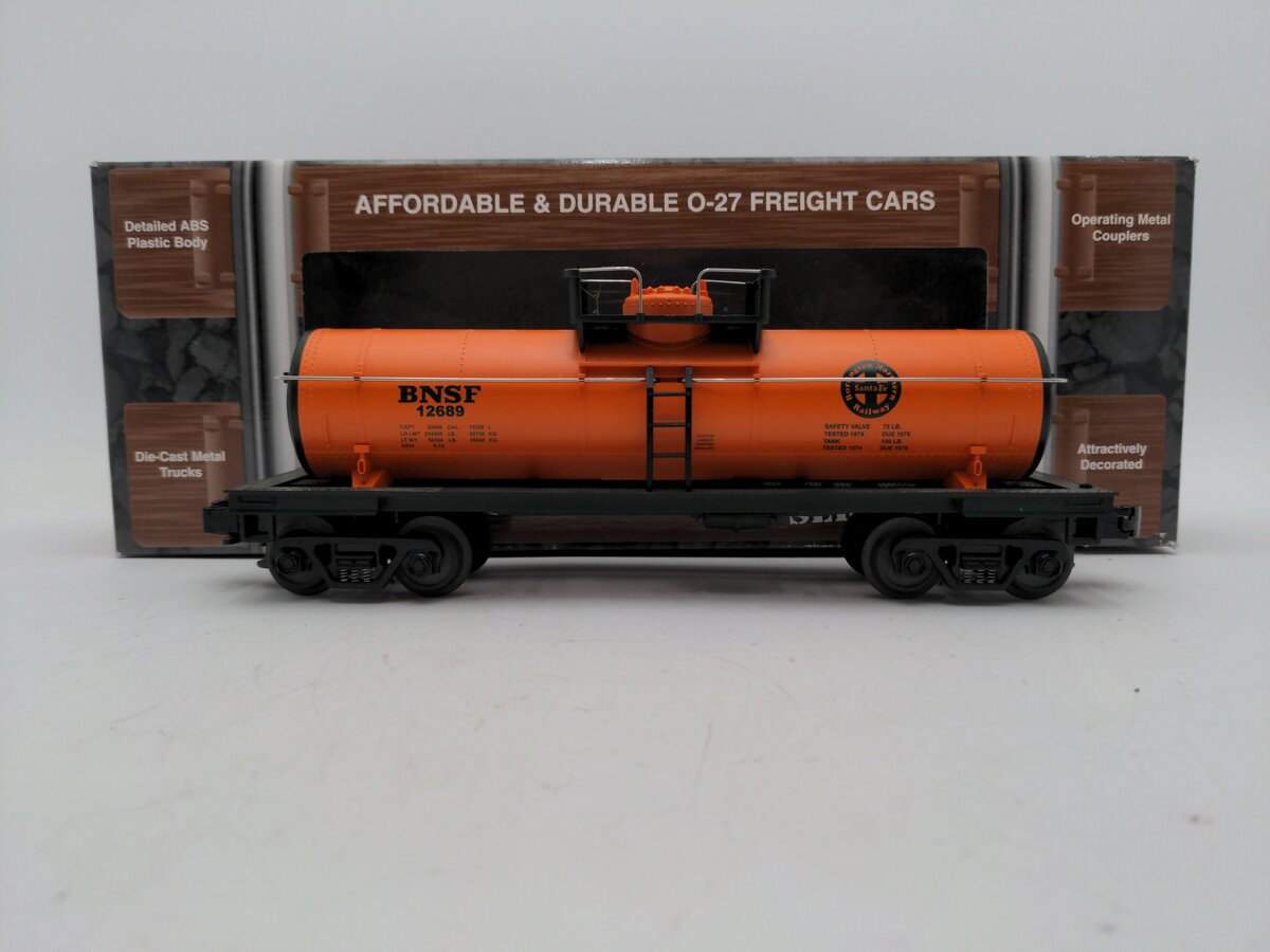 MTH 33-7304 O Gauge Burlington Northern Santa Fe Tank Car #12689 LN/Box