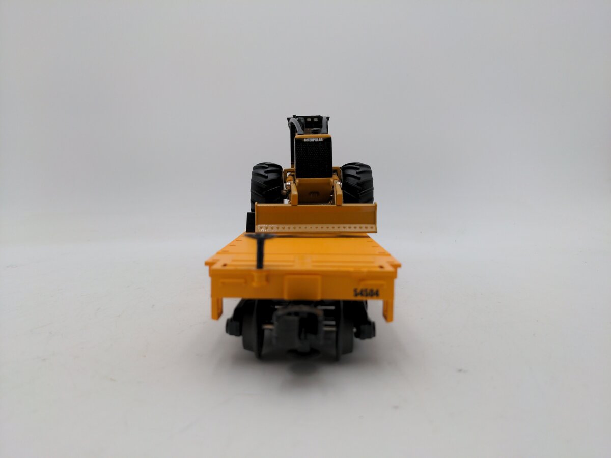 MTH 20-98357 O Caterpillar Flatcar with 545 Grapple Skidder #54504 EX/Box
