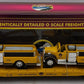 MTH 20-98159 O Gauge MTH Transportation Co Flatcar w/ Yellow Die-Cast Firetrucks EX/Box