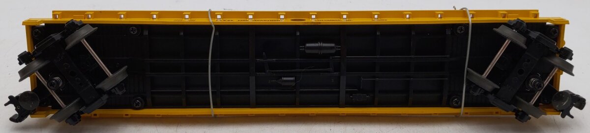 MTH 20-98159 O Gauge MTH Transportation Co Flatcar w/ Yellow Die-Cast Firetrucks EX/Box