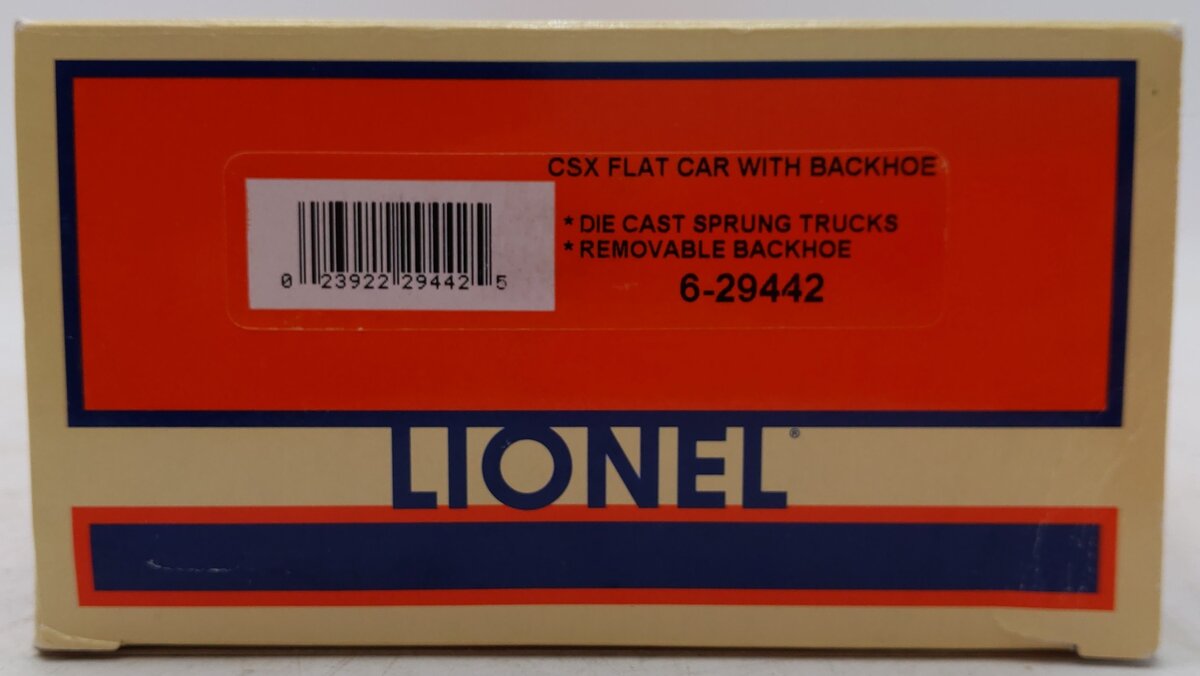 Lionel 6-29442 O Gauge CSX Transportation Flatcar #600513 EX/Box