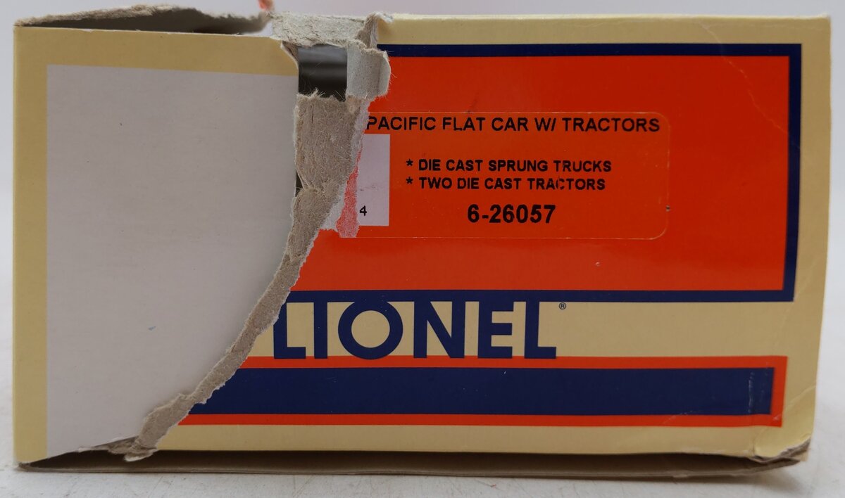 Lionel 6-26057 O Gauge Southern Pacific Flatcar w/Semi Tractors EX/Box
