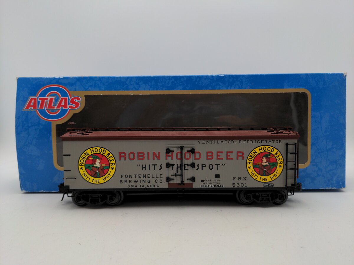 Atlas 8105-2 Robin Hood Beer Reefer #5301 (3-Rail) VG/Box