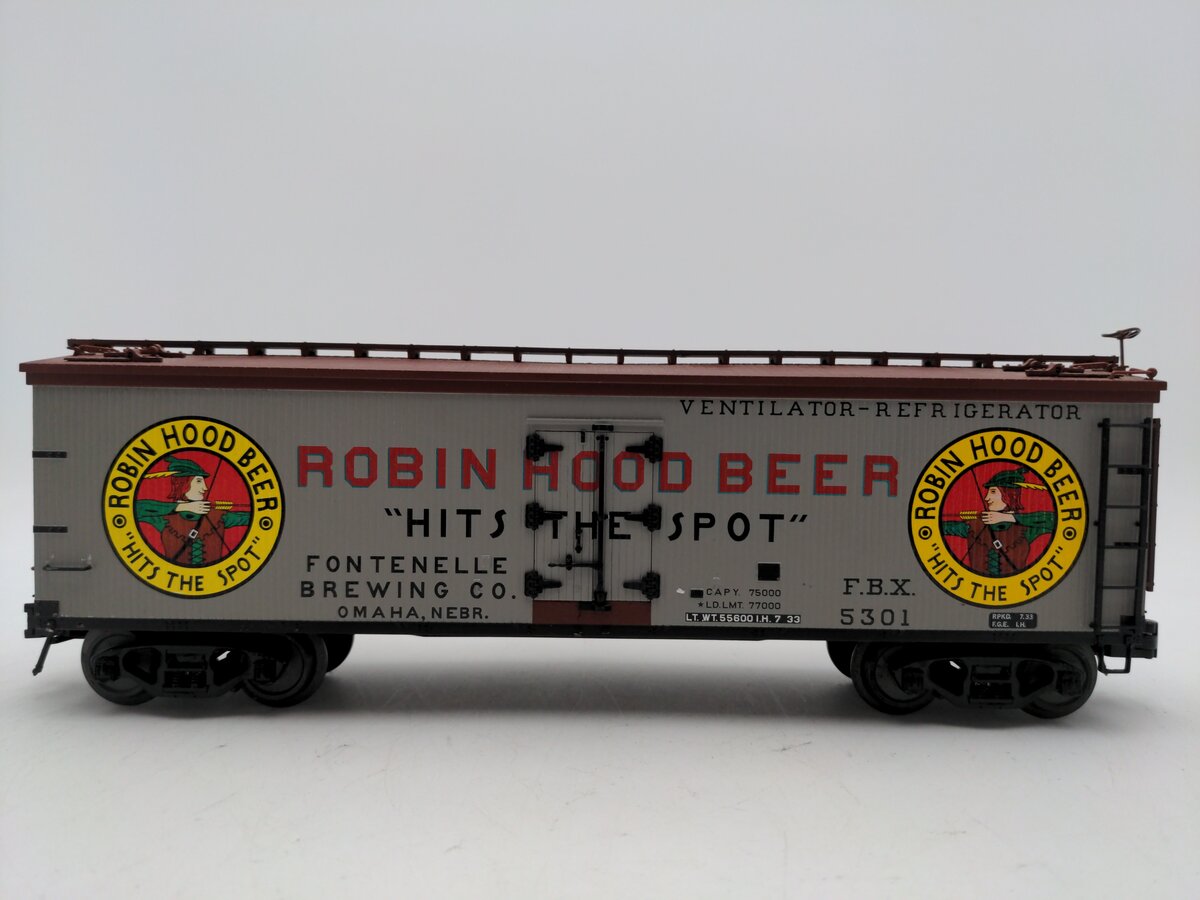 Atlas 8105-2 Robin Hood Beer Reefer #5301 (3-Rail) VG/Box