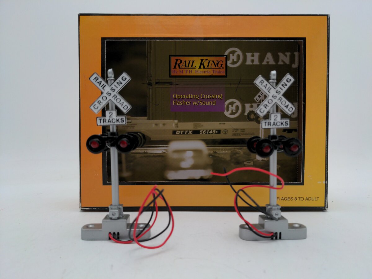 MTH 30-11014 O Gauge Operating Crossing Flashers EX/Box