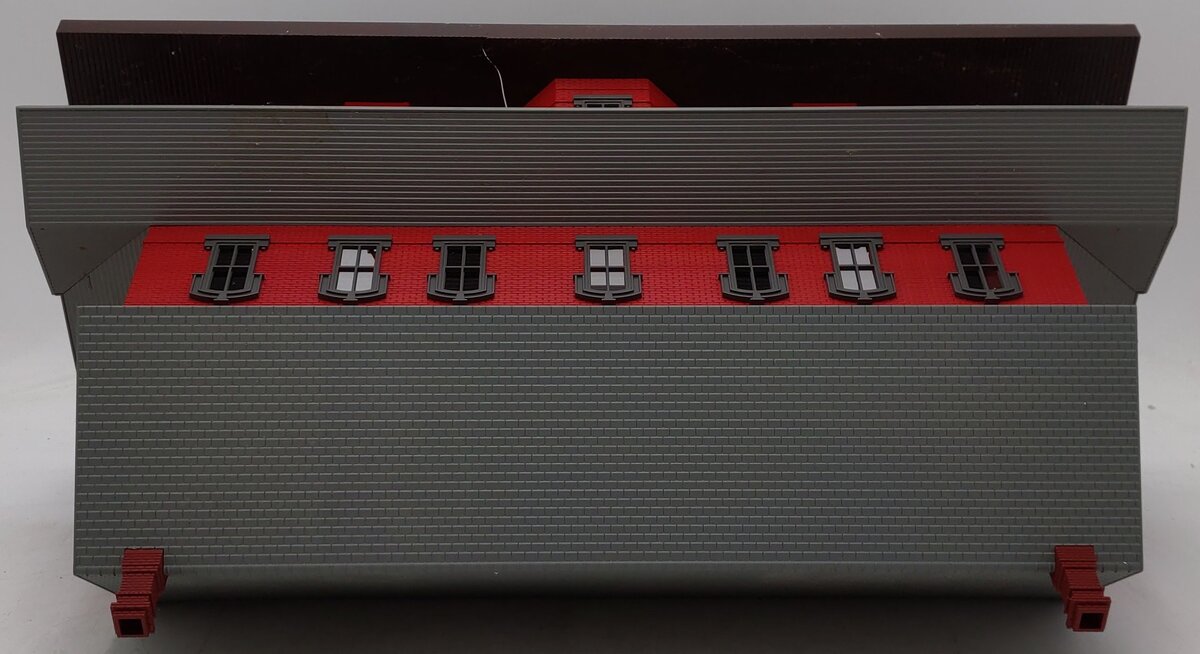 MTH 30-9014 O Gauge Red Stone Passenger Station with 2 Platforms/Box
