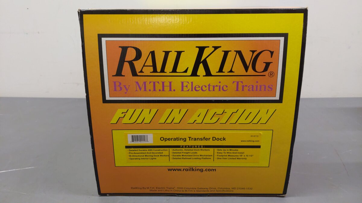 MTH 30-9110 O Gauge Operating Transfer Dock VG/Box