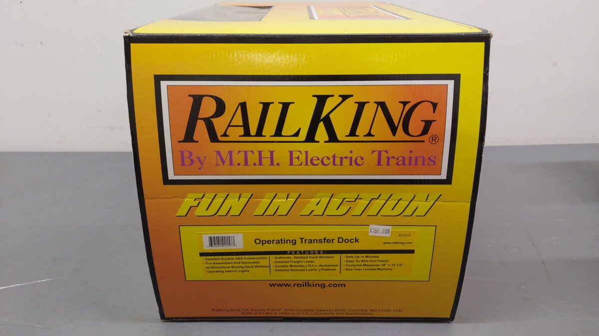 MTH 30-9110 O Gauge Operating Transfer Dock VG/Box