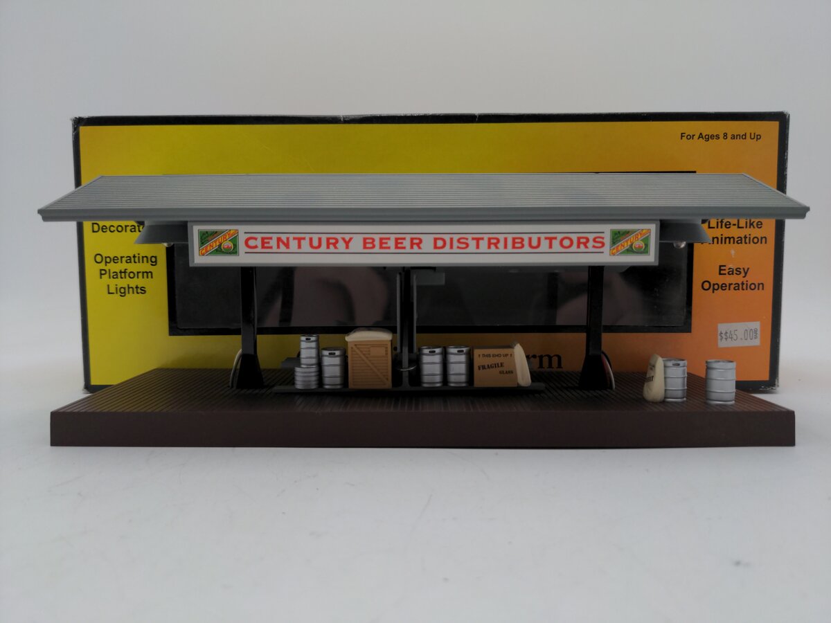 MTH 30-9138 O Century Beer Operating Freight Platform LN/Box