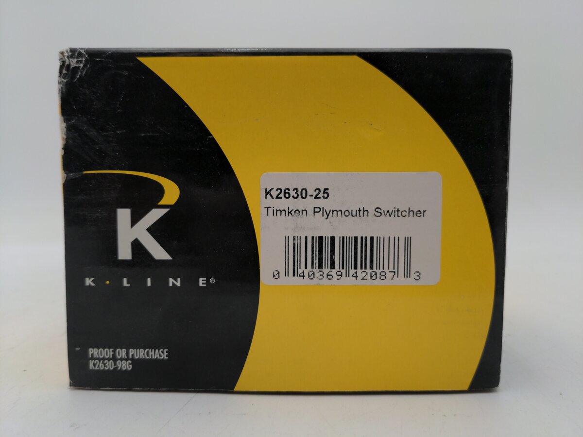 K-Line K2630-25 O Timken Plymouth Diesel Switcher #101 EX/Box