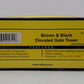 MTH 30-9097 O Gauge Brown & Black Elevated Gate Tower LN/Box