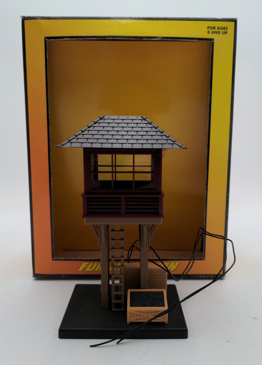 MTH 30-9097 O Gauge Brown & Black Elevated Gate Tower LN/Box