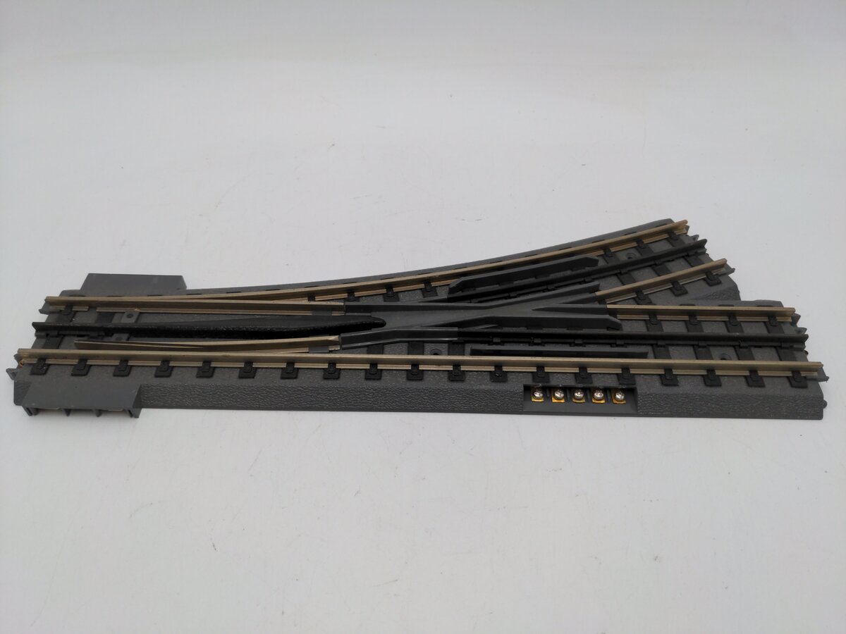 MTH 40-1021 O72 Nickel Silver RealTrax Left Hand Remote Switch Turnout EX