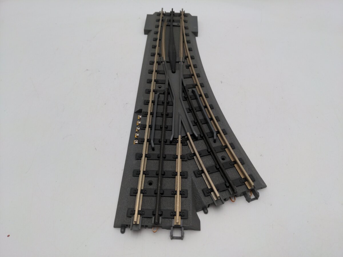 MTH 40-1021 O72 Nickel Silver RealTrax Left Hand Remote Switch Turnout EX