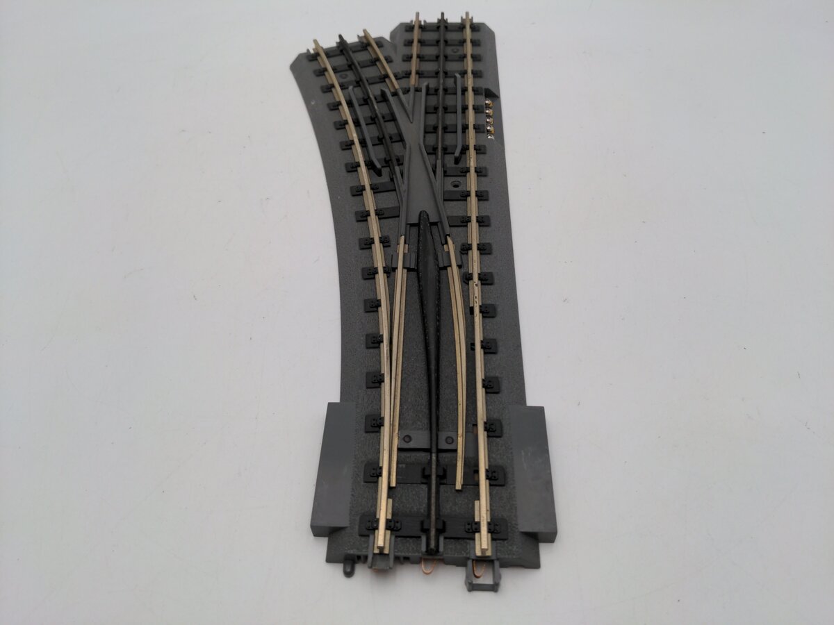 MTH 40-1021 O72 Nickel Silver RealTrax Left Hand Remote Switch Turnout VG