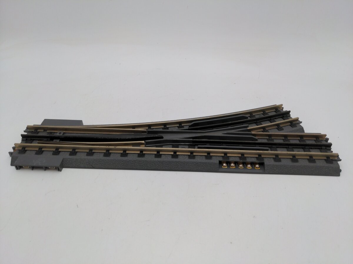 MTH 40-1021 O72 Nickel Silver RealTrax Left Hand Remote Switch Turnout VG