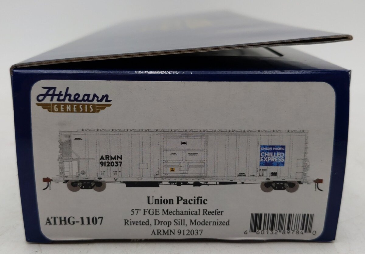 Athearn ATHG-1107 HO Scale 57' FGE Mechanical Reefer #912037 LN/Box